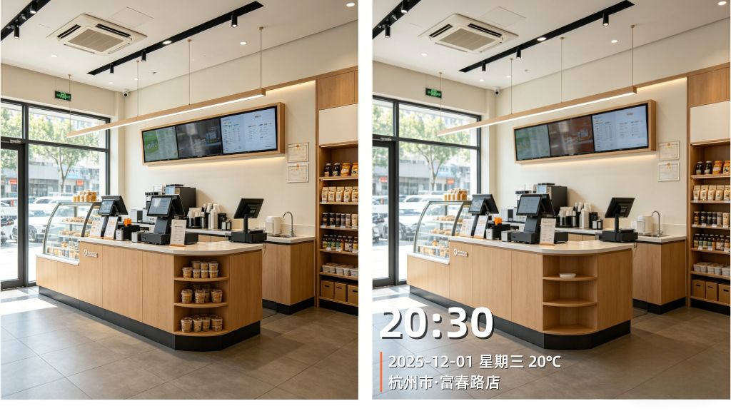 门店管理工作照片留痕对比，水印相机完善时间地点记录