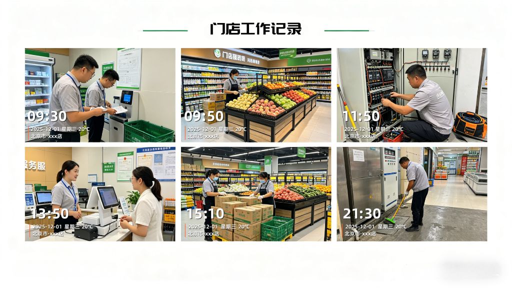 门店多场景水印相机工作留痕，全流程规范记录时间地点